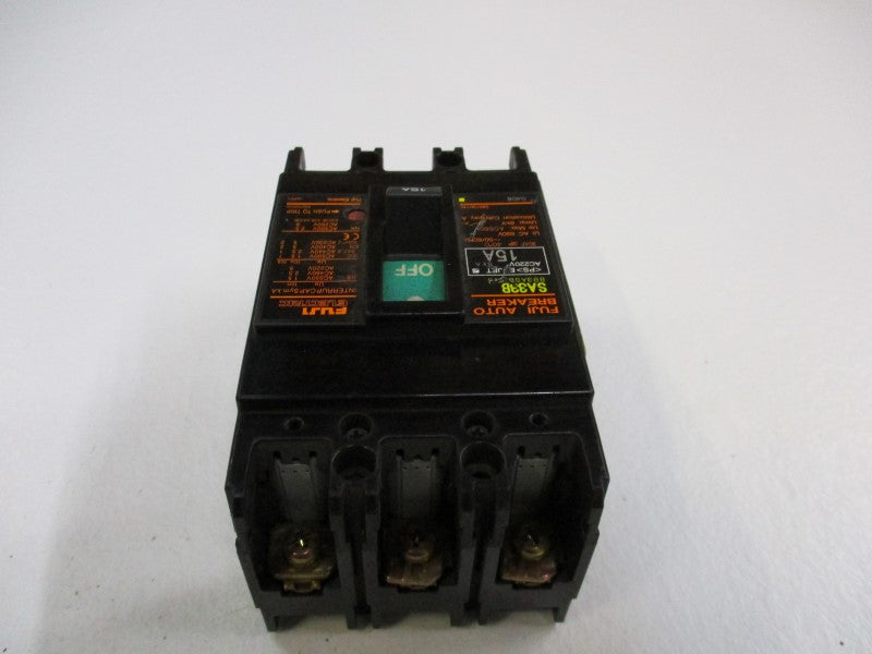 FUJI ELECTRIC SA33B CIRCUIT BRAEKER 15A 220VAC  UNMP