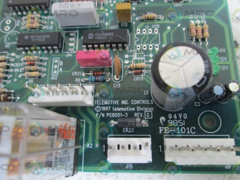 TELEMOTIVE PC BOARD E8001-1 UNMP