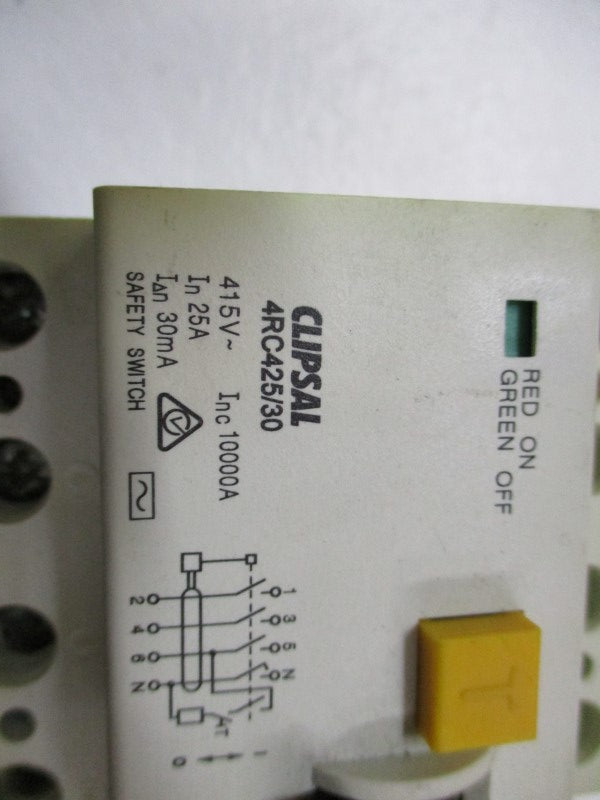 CLIPSAL 4RC425/30 CIRCUIT BREAKE 25A 415V  NSNP