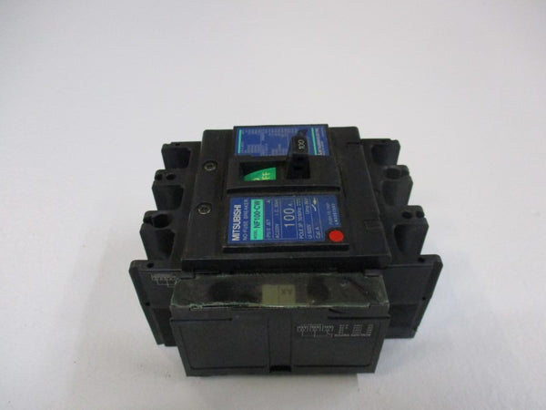 MITSUBISHI NF100-CW CIRCUIT BREAKER 100A 220VAC (AS PICTURED)  NSNP