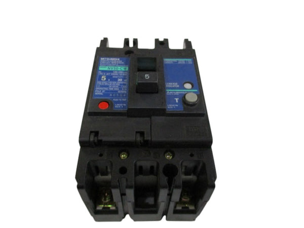 MITSUBISHI NV50-CW CIRCUIT BREAKER 5A 120-240VAC  NSNP