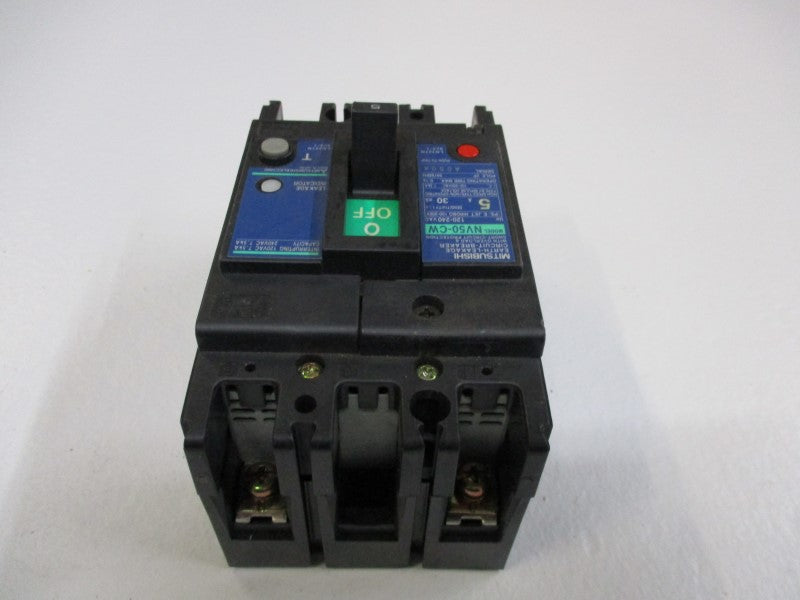 MITSUBISHI NV50-CW CIRCUIT BREAKER 5A 120-240VAC  NSNP