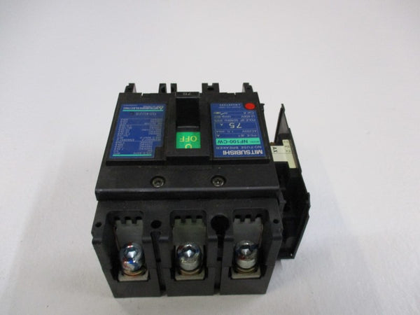 MITSUBISHI NF100-CW CIRCUIT BREAKER 75A 220VAC  UNMP