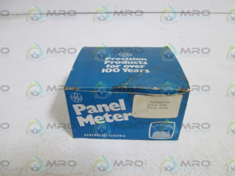GENERAL ELECTRIC PANEL METER (BLANK) 50-24425EC NSMP