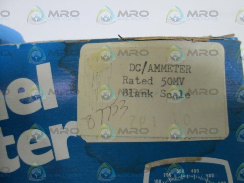 GENERAL ELECTRIC PANEL METER (BLANK) 50-24425EC NSMP