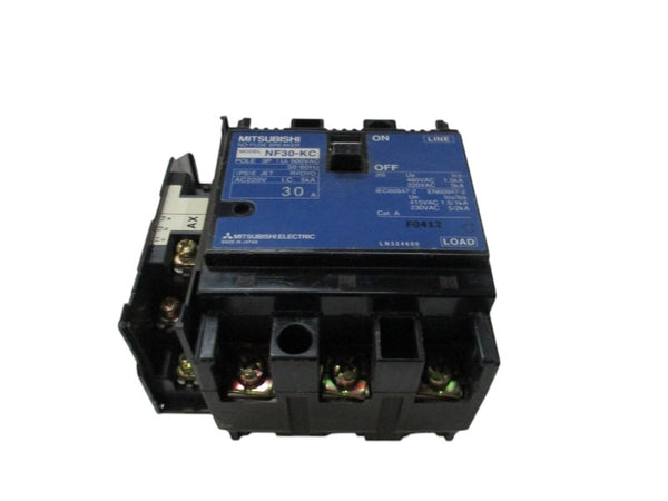 MITSUBISHI NF30-KC CIRCUIT BREAKER 30A 220VAC (AS PICTURED)  UNMP
