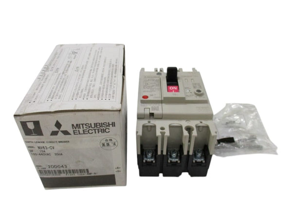 MITSUBISHI NV63-CV CIRCUIT BREAKER 15A 100-440VAC  NSMP
