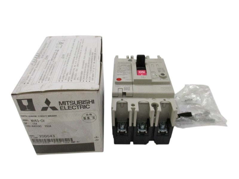 MITSUBISHI NV63-CV CIRCUIT BREAKER 15A 100-440VAC  NSMP
