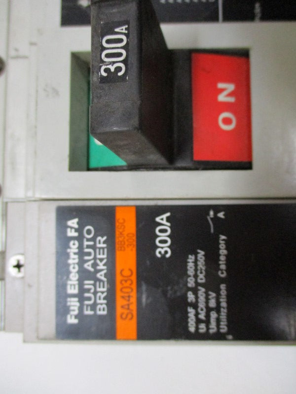 FUJI ELECTRIC SA403C BB3KSC-300 CIRCUIT BREAKER 300A 690VAC  UNMP