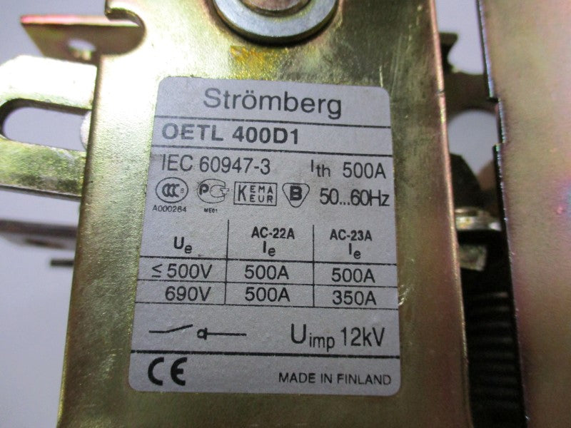 STROMBERG OETL400D1 (AS PICTURED)  UNMP