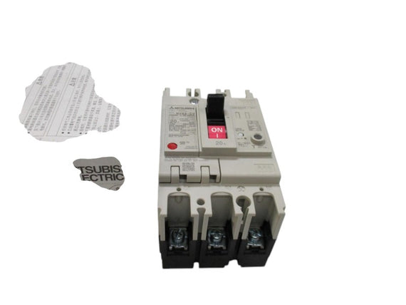 MITSUBISHI NV63-CV CIRCUIT BREAKER 20A 100-440VAC  NSMP
