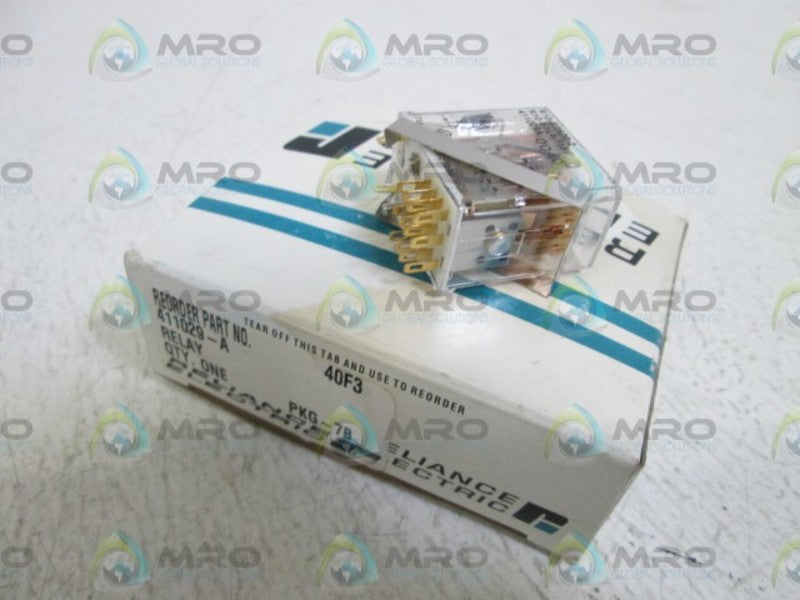 RELIANCE ELECTRIC RELAY 115V 411029-A NSMP