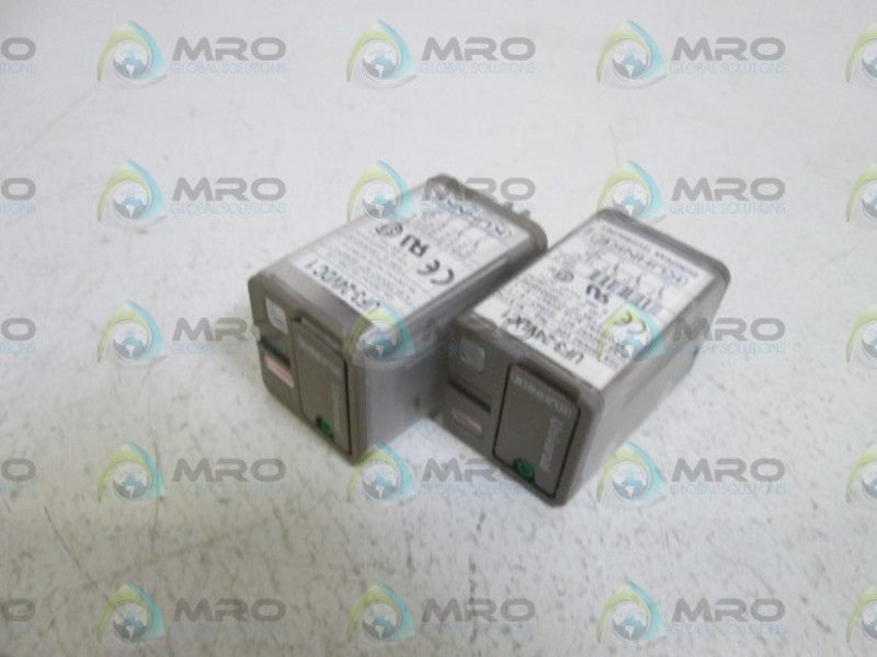 LOT OF 2 KUHNKE RELAY 10AMP 250VAC UF3-24VDC1 UNMP