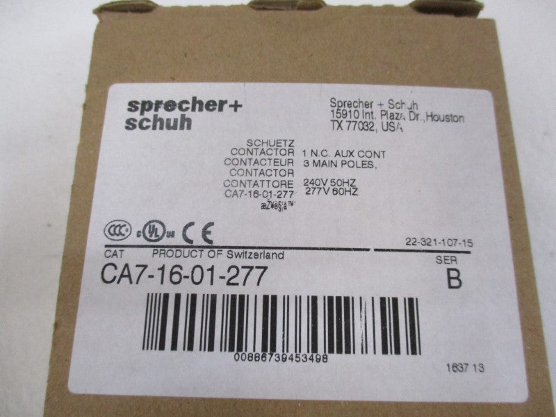 SPRECHER+SCHUH CA7-16-01-277 240/277V  NSMP