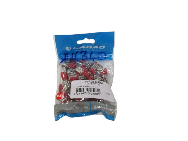 CABAC PB1.25-6.4DG (PKG OF 50)  NSMP