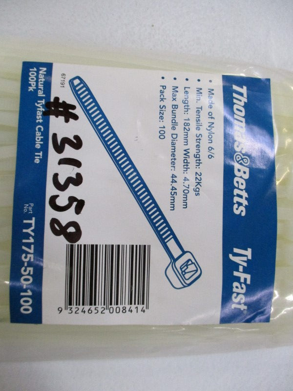 THOMAS & BETTS TY175-50-100 (PKG OF 100)  NSMP