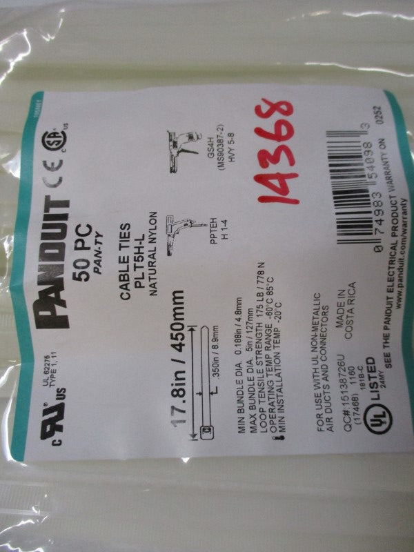 PANDUIT PLT5H-L (PKG OF 50)  NSMP