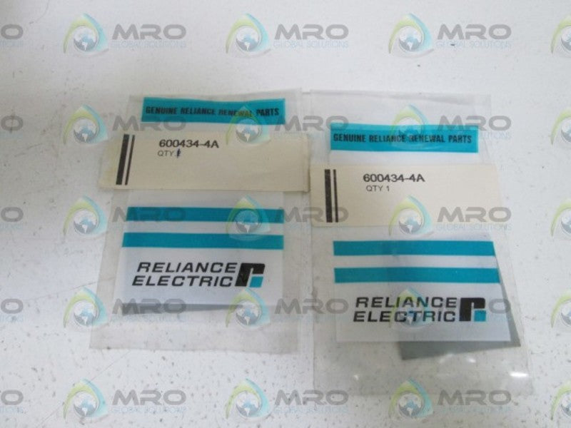 LOT OF 2 RELIANCE ELECTRIC 600434-4A NSMP