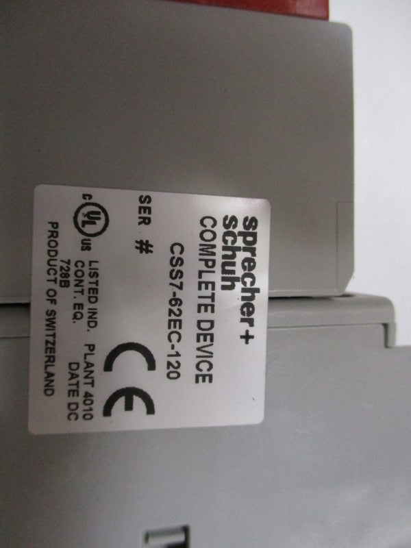 SPRECHER+SCHUH CSS7-62EC-120 110/120V NSMP