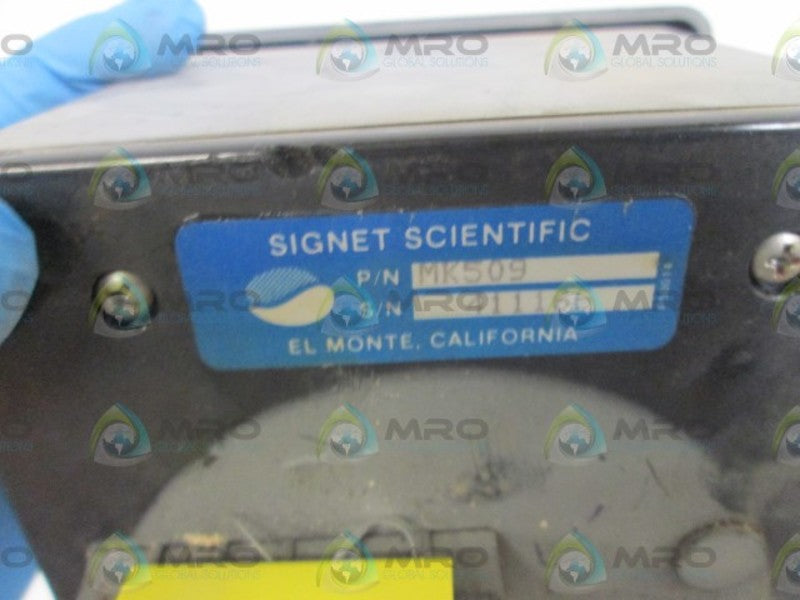 SIGNET SCIENTIFIC FLOWMETER 0-12GPM MK509  UNMP