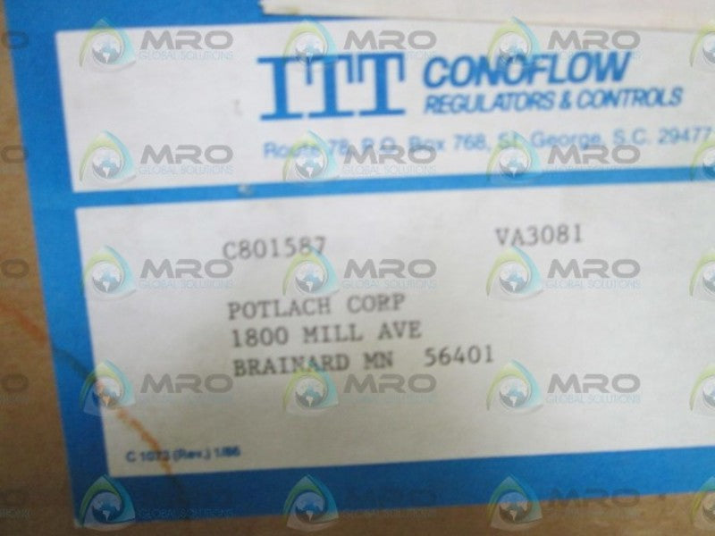 ITT CONOFLOW KIT C801587 VA3081 NSMP