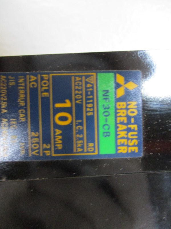 MITSUBISHI NF30-CB CIRCUIT BREAKER 10A 220VAC NSMP