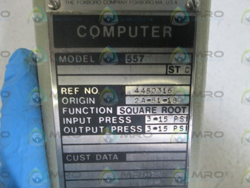 FOXBORO COMPUTER 557 UNMP
