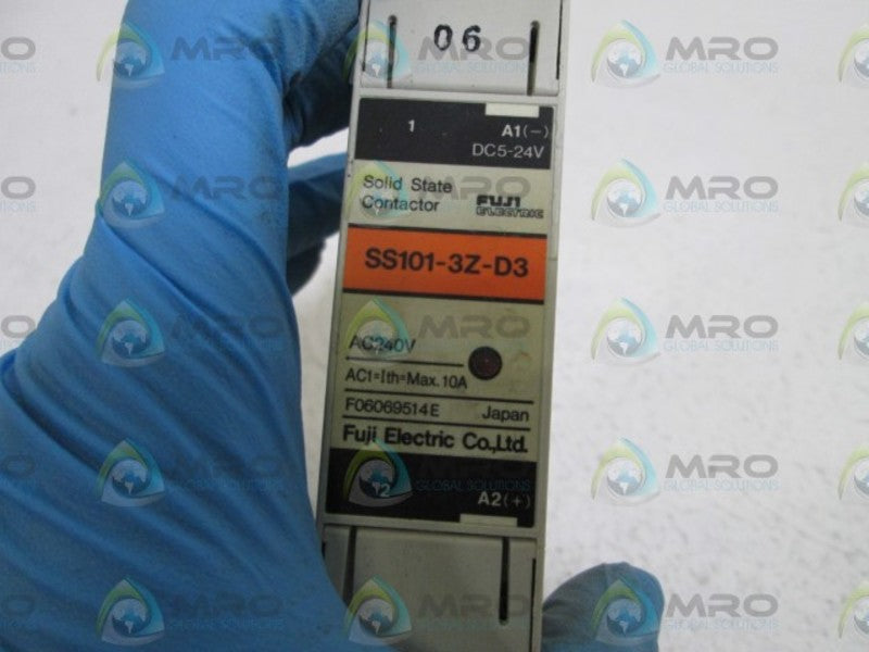 FUJI ELECTRIC SOLID STATE CONTACTOR SS101-3Z-D3  UNMP