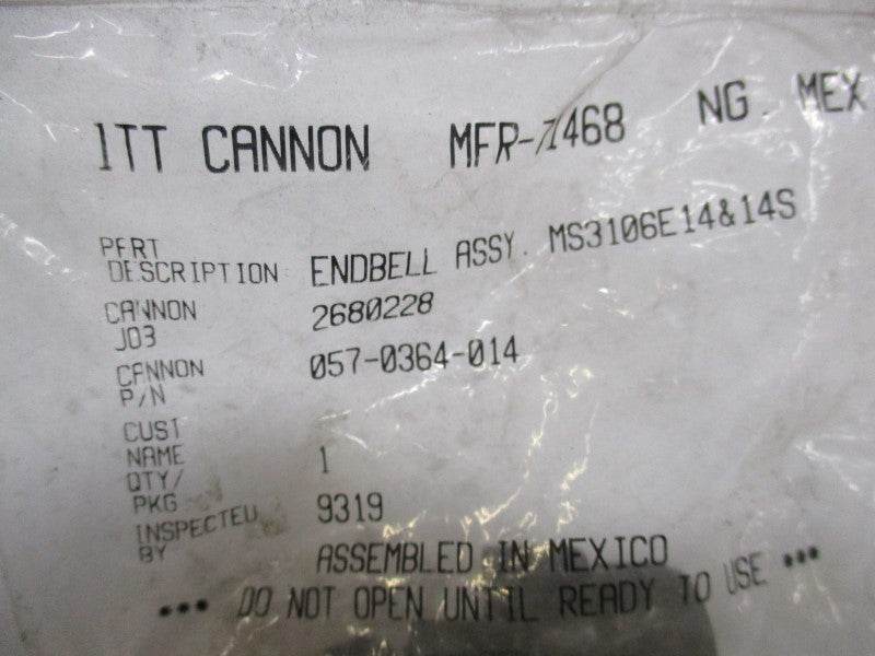 ITT CANNON 057-0364-014 NSMP