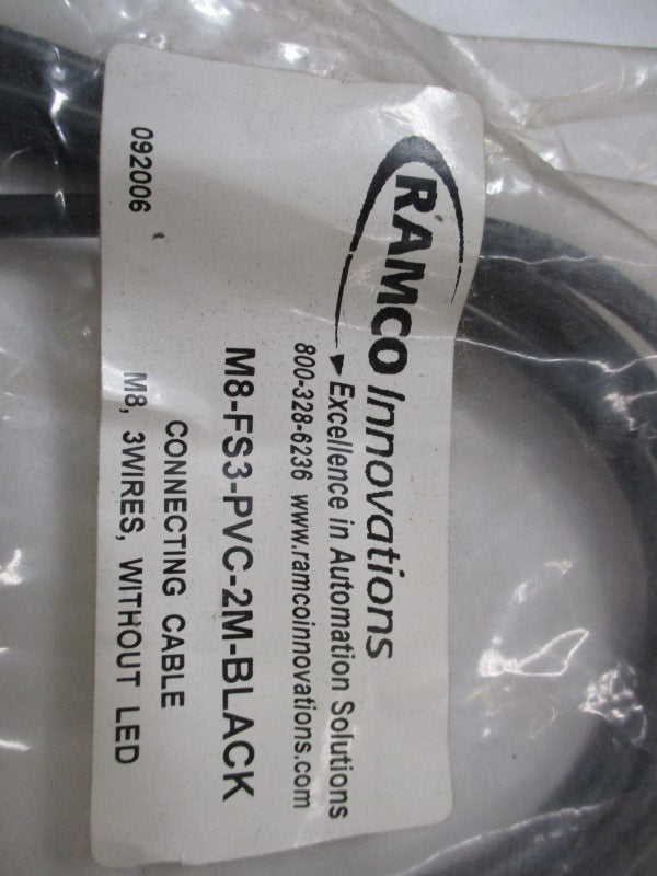 RAMCO M8-FS3-PVC-2M-BLACK NSMP
