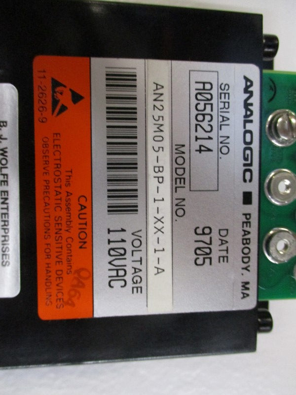ANALOGIC AN25M05-BP-1-XX-1-A (AS PICTURED) NSMP