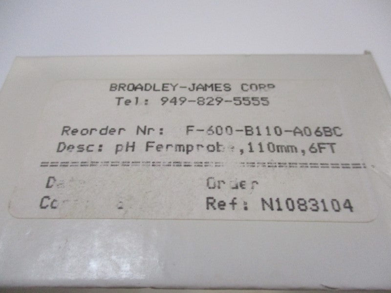 BROADLET JAMES F-600-B110-A06BC NSMP