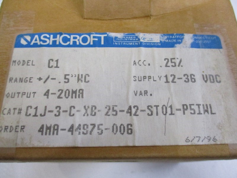 ASHCROFT C1 NSMP