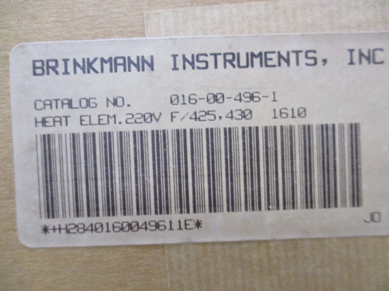 BRINKMANN INSTRUMENTS 016-00-496-1 NSMP