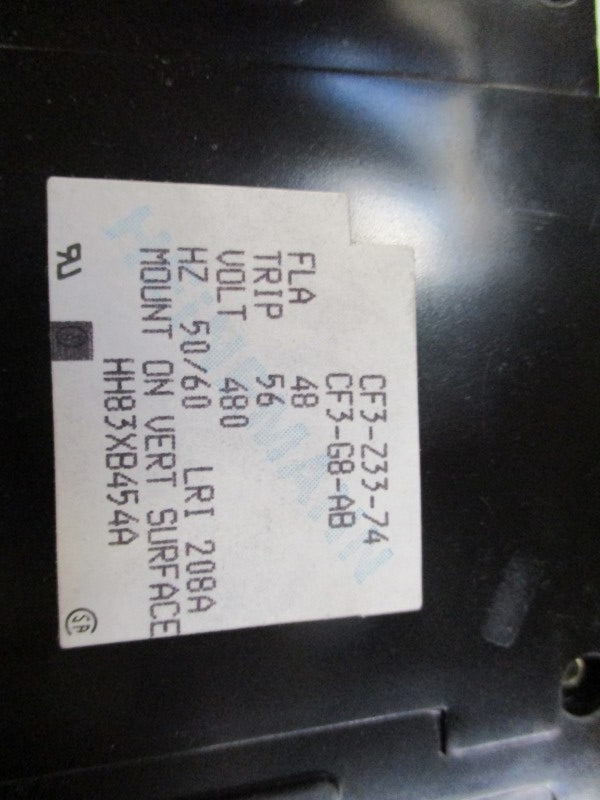 HEINMANN CFR-Z3374 HH83XB454 CIRCUIT BREAKER 48A 480V NSMP