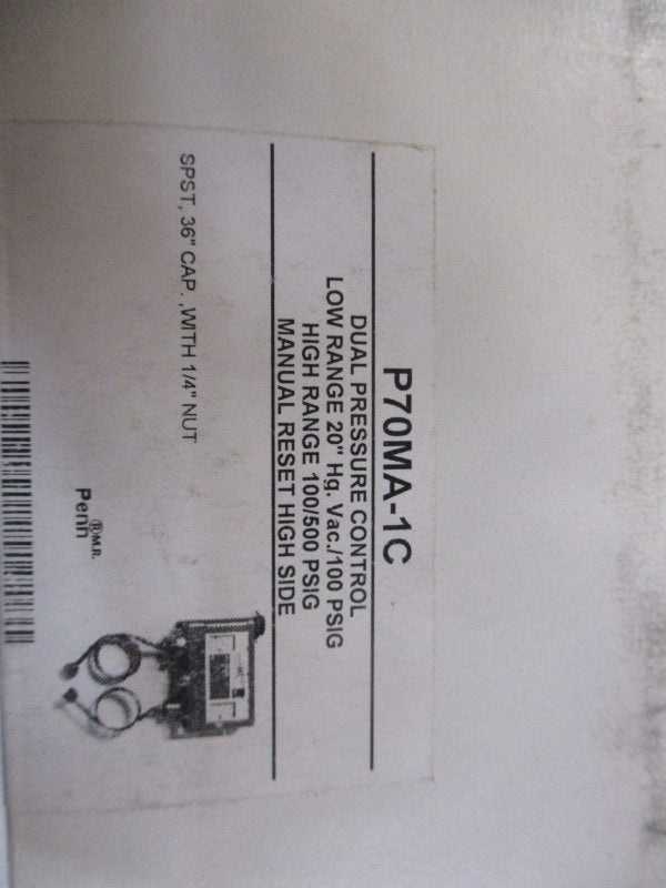 JOHNSON CONTROLS P70MA-1C 100/500PSI NSMP