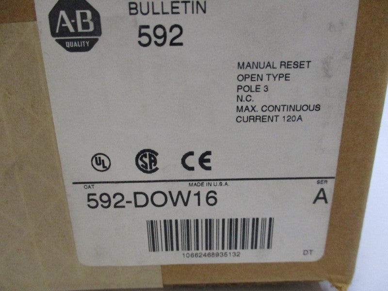 INDUSTRIAL SPARE PART 592-DOW16 SER. A 120A 600V NSMP