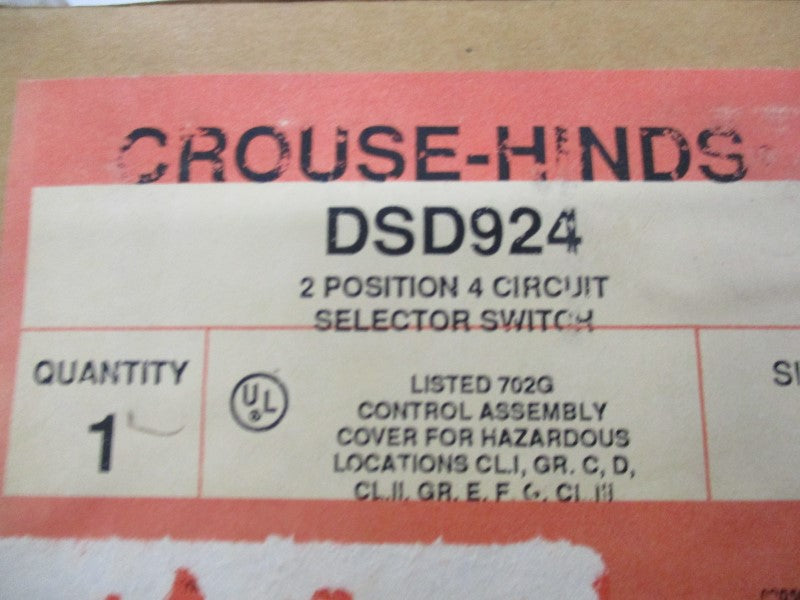 CROUSE-HINDS DSD924 NSMP