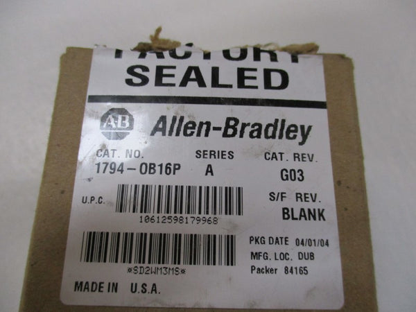 ALLEN BRADLEY 1794-OB16P SER. A 24VDC NSMP