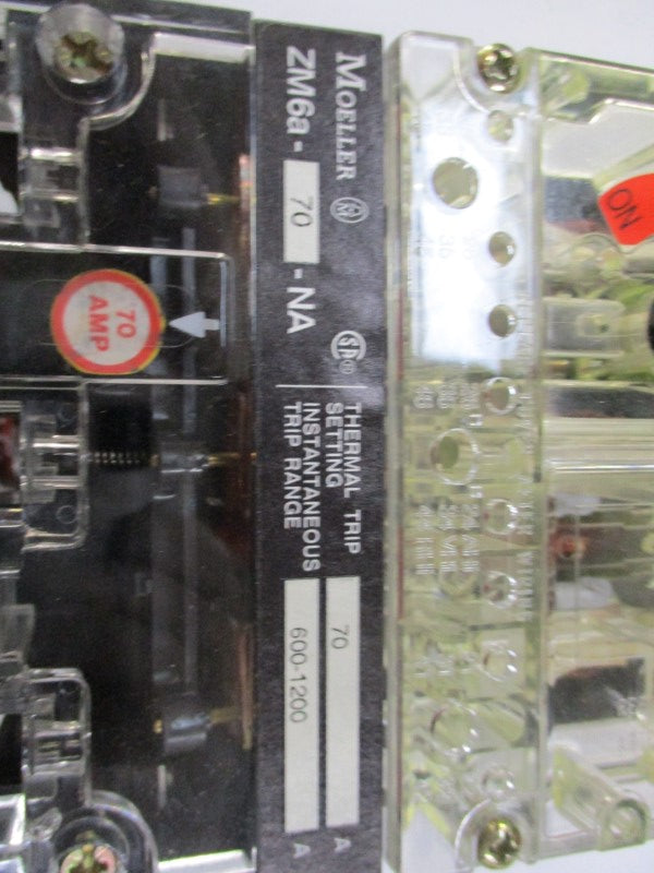 KLOCKNER MOELLER NZM6B-100/ZM6A-70NA 100A 600VAC NSMP
