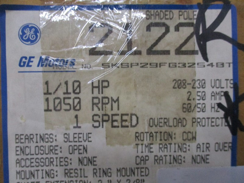 GENERAL ELECTRIC 5KSP29FG3254BT NSMP