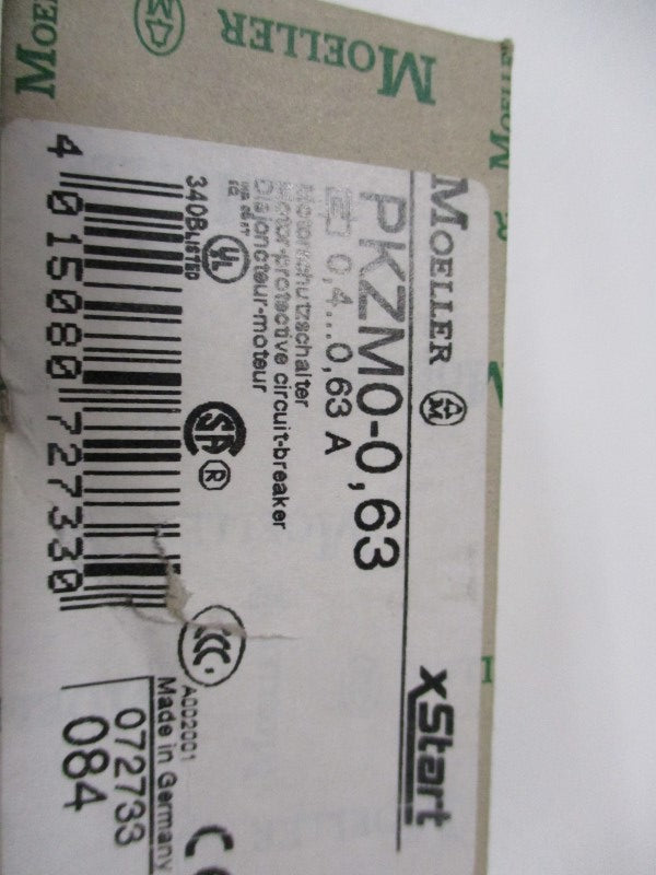 KLOCKNER MOELLER PKZM0-0,63 SER. 04 600VAC 0.4-0.63A NSMP