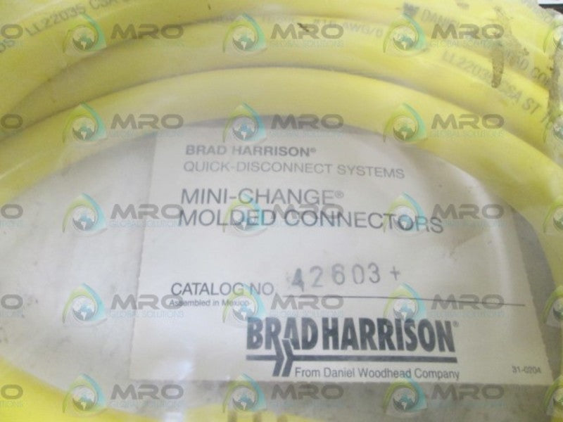 BRAD HARRISON MOLDED CONNECTOR 42603+  NSNP IN BAG