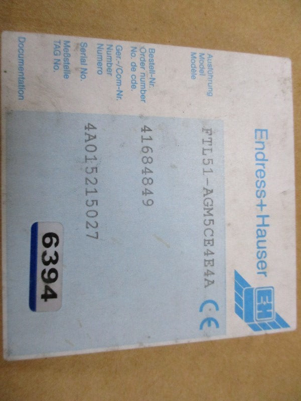 ENDRESS+HAUSER FTL51-AGM5CE4E4A 42" NSMP