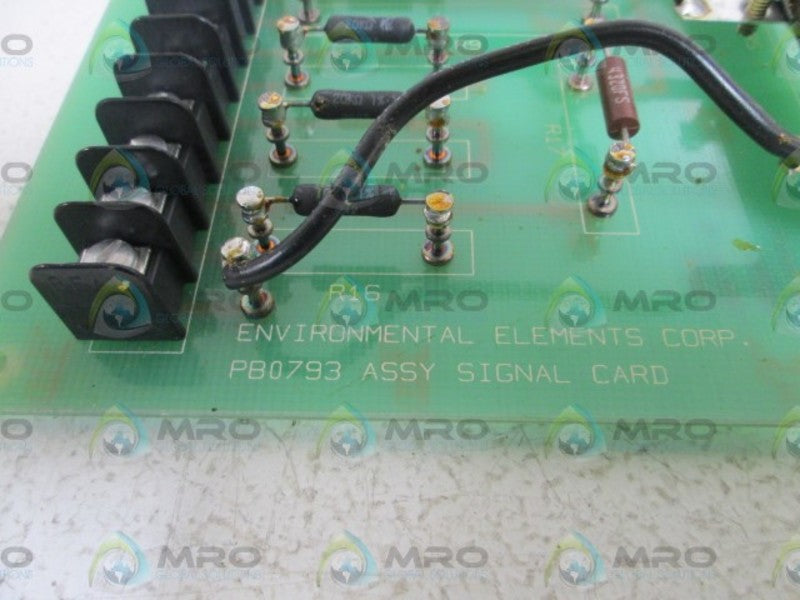 ENVIRONMENTAL ELEMENTS CORP. SIGNAL CARD PB0793  NSNP