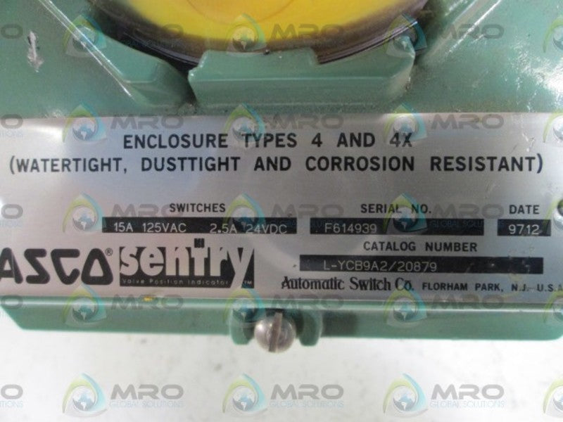 ASCO VALVE L-YCB9A2/20879  NSNP