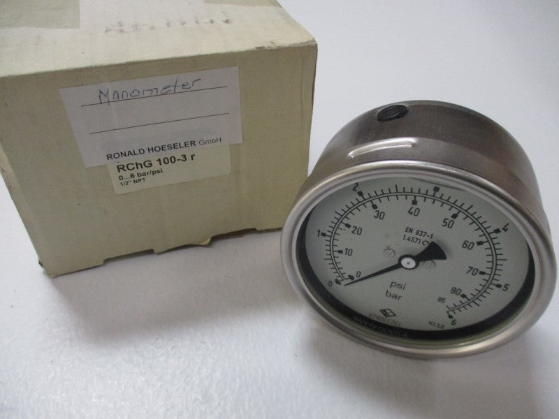GAUGE RCHG100-3R 1/2" NSMP
