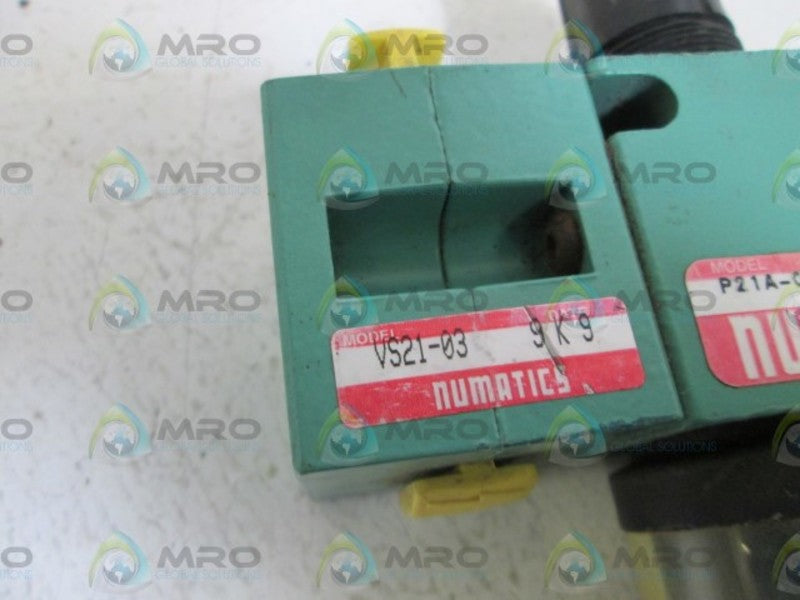 NUMATICS REGULATOR/FILTER VS21-03/P21A-03C UNMP