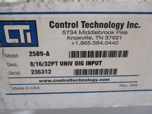 CONTROL TECHNOLOGY 2589-A NSMP