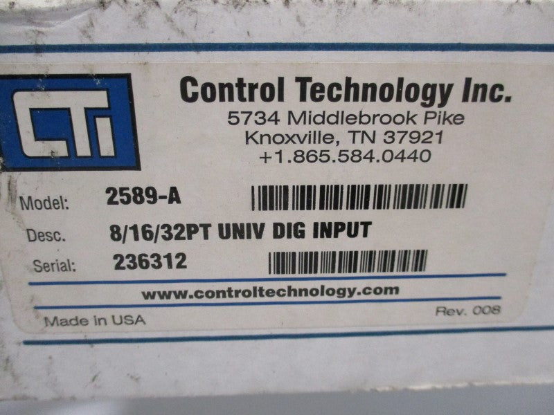 CONTROL TECHNOLOGY 2589-A NSMP